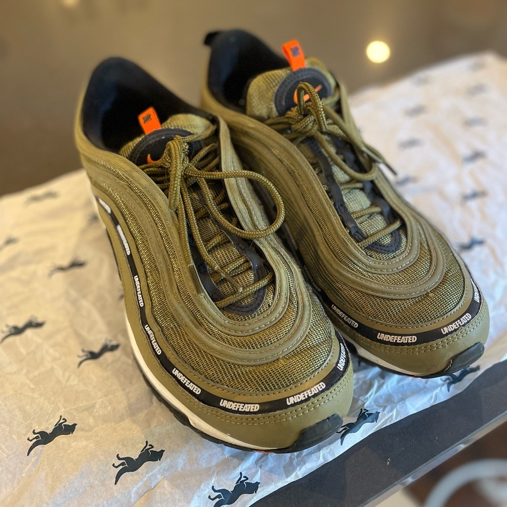 Undefeated Nike Air Max 97s Olive Green size 12